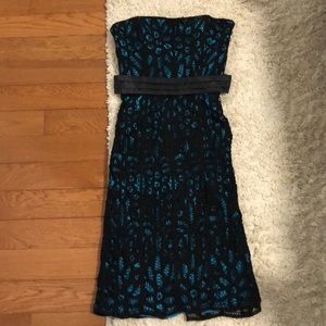 Betsy Johnson Battenburg Lace strapless dress